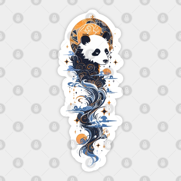 A panda spirit watercolor Sticker by etherElric